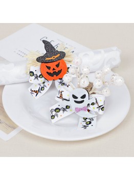 10PCS New Halloween restaurant table hemp rope ghost festival pumpkin devil napkin ring